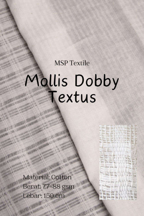 Kain Katun Mollis Dobby Textus