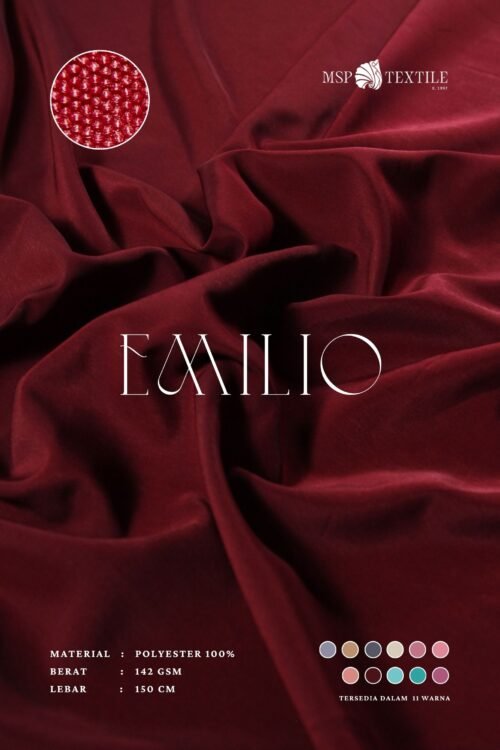 Kain Emilio Polos Bahan Untuk Atasan Gamis Pashmina Syal Celana Dress Atau Sebagai Furing
