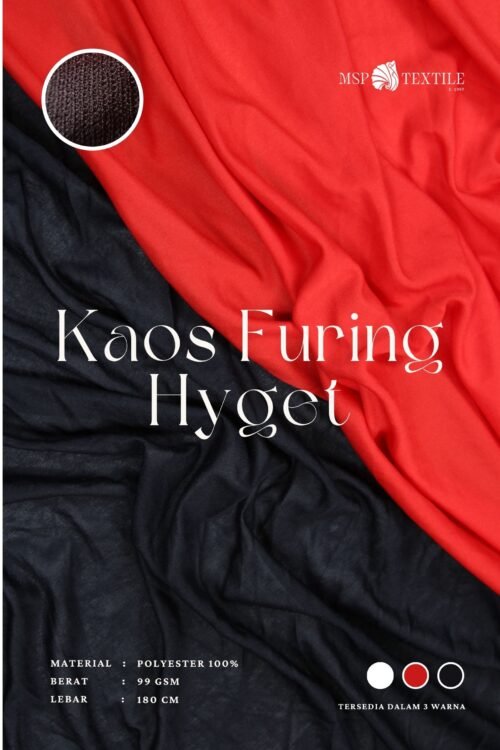 Kain Kaos Furing Hyget Premium Cocok Dijadikan Pelapis Dalaman Pakaian Atau Sebagai Hijab Dan Outfit Olahraga