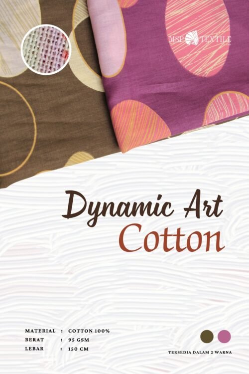 Kain Katun Print Dynamic Art Cotton Untuk Piyama Atasan Celana Rok Mukena Pashmina Gamis Tunik