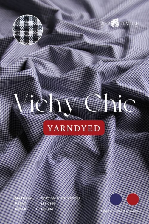 Kain Katun Vichy Chic 58″ Yarndyed