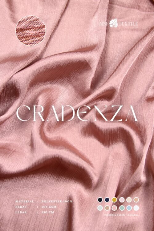 Kain Cradenza Premium Silk Bahan Polyester Untuk Gamis Tunik Mukena Blazer Outer Pants Blouse Shawl