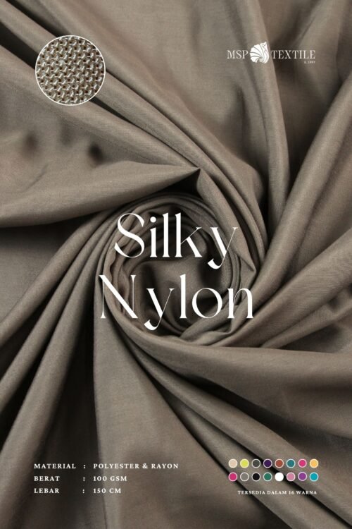 Silky Nylon Cocok Untuk Pashmina Mukena Jilbab Gamis Tunik Atasan Croptop Kulot Kerudung Syal