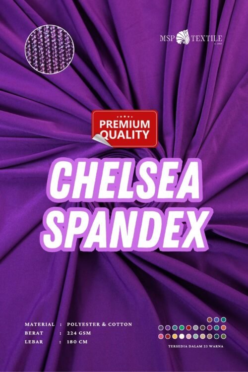 Chelsea Spandex Serat Polyester Kaos Premium
