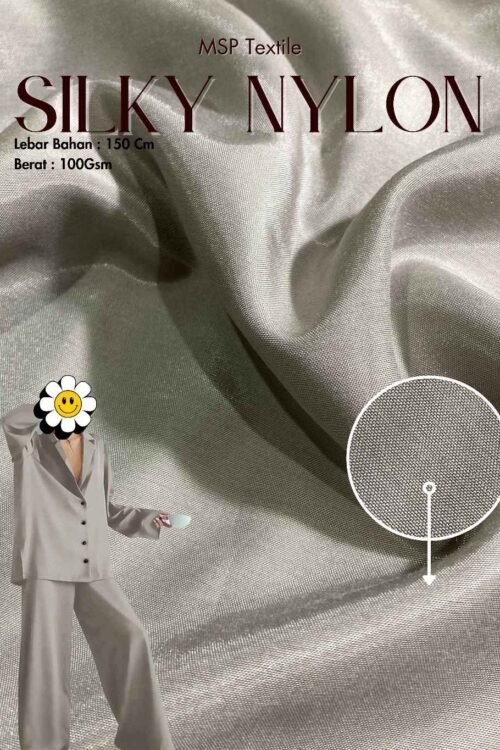 Silky Nylon Cocok Untuk Pashmina Mukena Jilbab Gamis Tunik Atasan Croptop Kulot Kerudung Syal