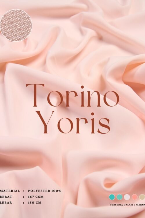Torino Yoris Polos Kain Polyester Premium Untuk Bahan Celana Blazer Kulot Outer Cardigan Atasan