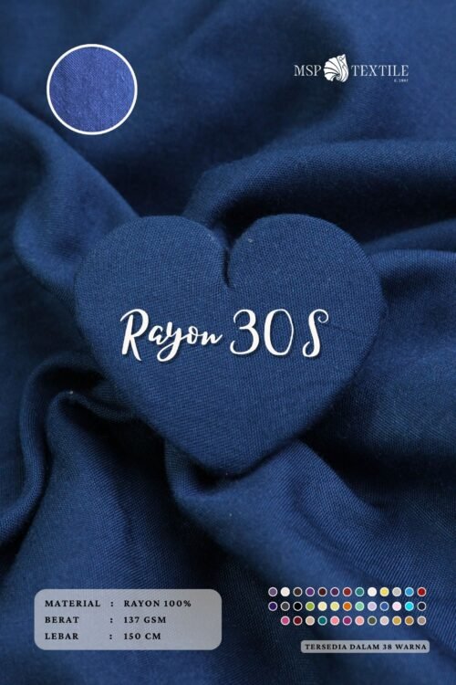 Rayon 30S Bahan Kain Cocok untuk Pakaian Muslim Gamis Tunik Kerudung Rok