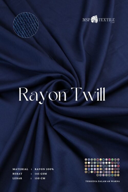 Rayon Twill Bahan Premium Untuk Atasan Baju Tidur Dress Gamis Tunik Pashmina Mukena Jilbab Croptop