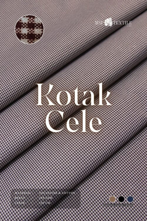 KOTAK CELE MOTIF KOTAK ELEGAN BAHAN KATUN PREMIUM