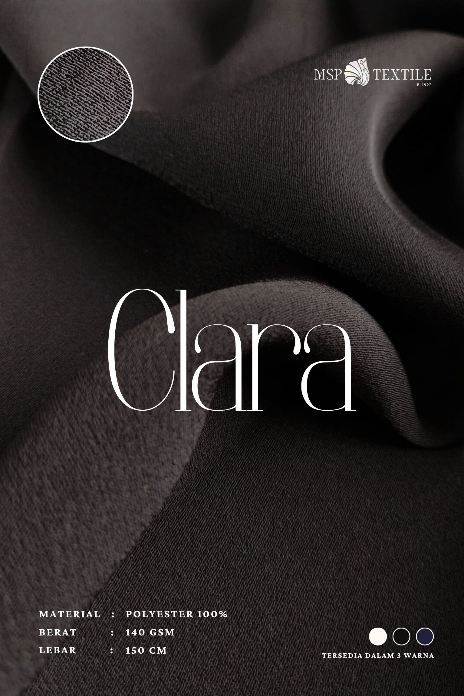 Cover _ Photo, fabric detail, material, color options