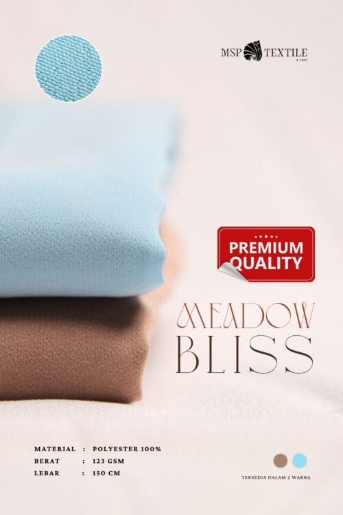 KAIN MEADOW BLISS BAHAN POLYESTER PREMIUM DRESS ATASAN CELANA ROK GAMIS TUNIK KERUDUNG PASHMINA SYAL
