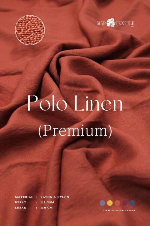 POLO LINEN PREMIUM BAHAN KAIN UNTUK BAJU FORMAL & NON FORMAL